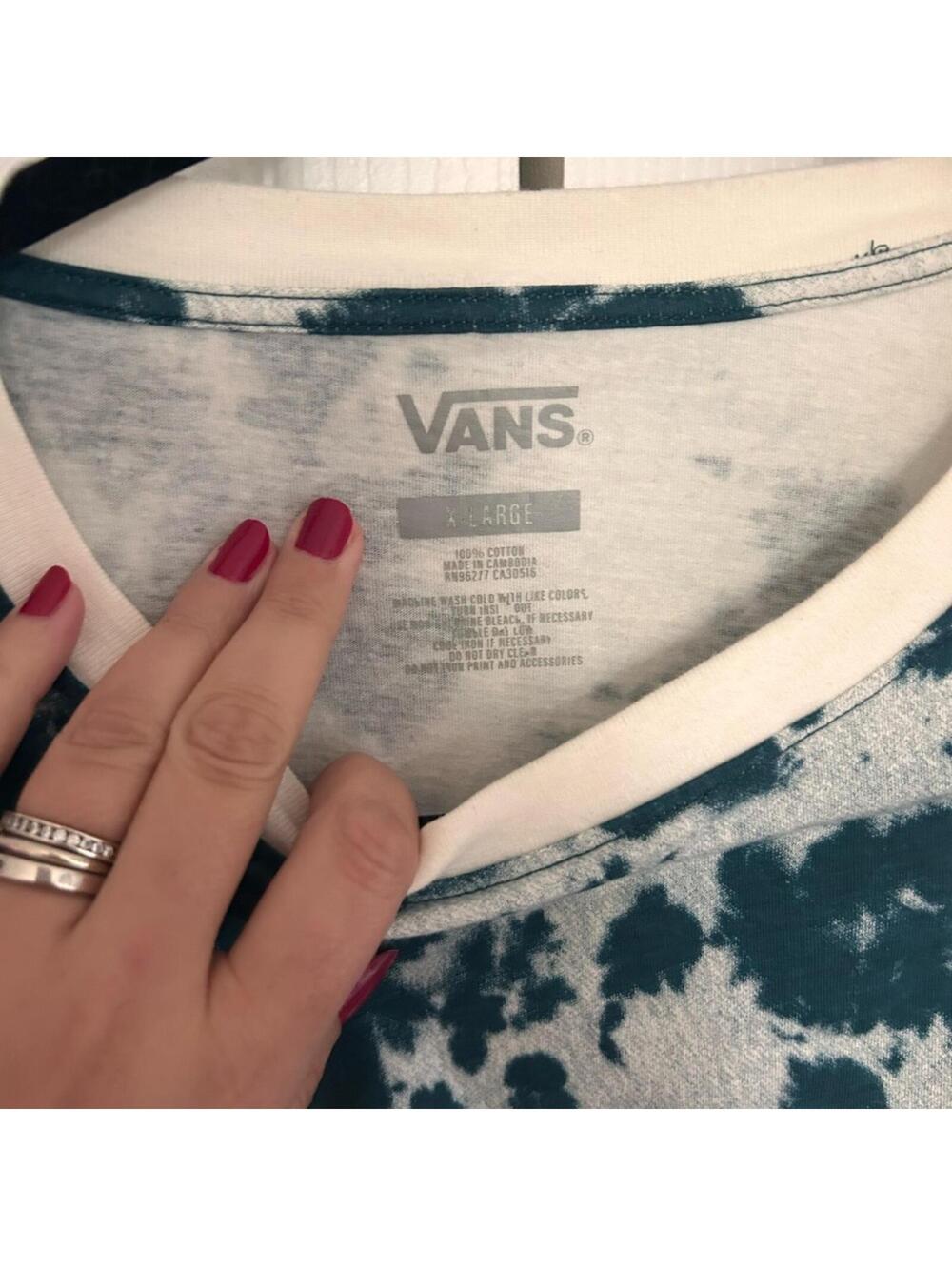 Vans Blue Graphic Sweatshirt Relaxed Fit - Picture 2 of 2